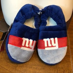 NWT NFL NY giants kids slippers